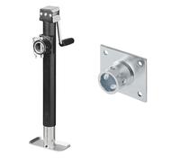 Ausdrehstütze u Halter klappbar1000kg Abstellstütze 570-950mm Stützfuß Anhänger