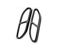 Ausgänge Heckabdeckungsverkleidung Für Benz S-Klasse W223 S580 S560 S450 S500 S63 Für AMG S580e 2021-2023 Autoaußen Doppelrohr-Auspuff Auto-Auspuffblende