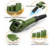 ProPlus Ausgießer metall grün flexibel geeignet für Benzin und Diesel (art. 530080 530081 530109)