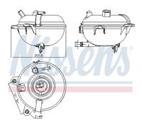 Ausgleichsbehälter, Kühlmittel Kunststoff 996130 NISSENS für AUDI SEAT SKODA VW