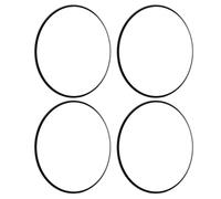 Ausla Felgenschutz-Set, Felgenschutzringe aus Aluminiumlegierung, 16 Zoll, R16, Selbstklebender Radschutz für Felgen mit Flacher Kante, Parkkratzer-Prävention für Autobesitzer (Black)