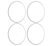 Ausla Felgenschutz-Set, Felgenschutzringe aus Aluminiumlegierung, 16 Zoll, R16, Selbstklebender Radschutz für Felgen mit Flacher Kante, Parkkratzer-Prävention für Autobesitzer (Silver)
