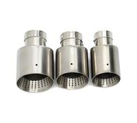 Auspuff Abgasschlauch 1 Stück Auto Schalldämpfer Spitze Auspuff Spitze Für Golf R Für GTI MK7 Einzigen Universal Rohr 60MM 63MM Düse Matte Edelstahl Auspuffrohr(ID51MM OD114MM)
