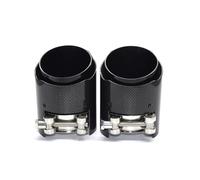 Auspuff Abgasschlauch 2 Teile/los Auspuff Für G20 G21 320i 330i Schalldämpfer Spitze Direkt Stecker Endrohr System Düse ID 65 MM Carbon Faser Auspuffrohr(A ID65MMOD89MM)