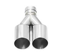 Auspuff Abgasschlauch 2 Teile/los Quad Auspuff Spitze ID63mm Einlass Schräg Schneiden 76mm 89mm 101mm Outlet Schalldämpfer Endrohr Düse Edelstahl Auspuffrohr(ID60MMOD101MM)
