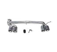 Auspuff Abgasschlauch Quad-Auspuffspitze Für F30 F31 320i 318i, Geändert Für M3 Look Stoßstange 3er-Serie, Edelstahl-Schalldämpferspitze, Autozubehör Auspuffrohr(E Silver)