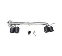 Auspuff Abgasschlauch Quad-Auspuffspitze Für F30 F31 320i 318i, Geändert Für M3 Look Stoßstange 3er-Serie, Edelstahl-Schalldämpferspitze, Autozubehör Auspuffrohr(F Carbon Fiber A)