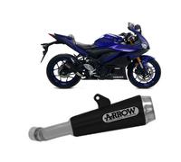 Auspuff Arrow Nichrom Schwarz Pro Race Endrohr Stahl Yamaha YZF R3 2019 > 2020