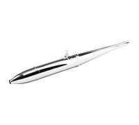 Auspuff dreiteilig Zigarrenform verchromt AWO 425T Tour Sport Anschluss 30mm