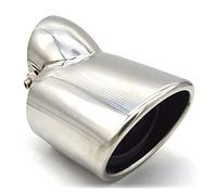 Auspuff Endrohre Für Peugeot Für 206 Für 207 Für 307 Für RCZ Auto Auspuffrohr 1 Stück Schalldämpfer Endrohr (Color : Silver)