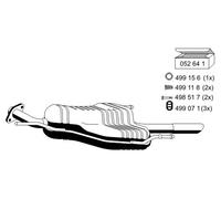 ERNST Endschalldämpfer Auspuff ESD für OPEL ASTRA G COUPE + CABRIO 1.6-2.2 16V