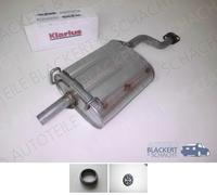 Auspuff Endtopf+Anbauteile für Honda Civic IV Coupe/CRX III 1.6i Vtec+1.6 ESi