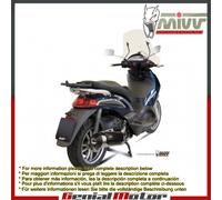 Auspuff exhaust Kat MIVV Urban Edelstahl fur Piaggio Beverly 500 2004 > 2006