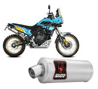 MIVV Dakar Auspuffsystem mit EG-BE Edelstahl / Edelstahl Schwarz Yamaha Tenere 700 / Rally Edition