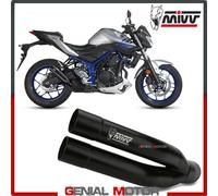 Auspuff exhaust MIVV Double Gun Schwarz Inox Schwarz kat YAMAHA MT-03 2016 2019