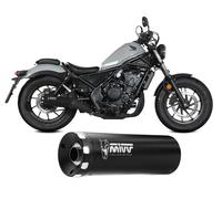 Auspuff exhaust MIVV HR-1 Schwarz Inox Schwarz HONDA CMX 500 REBEL 2022 2024
