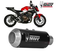 Auspuff exhaust MIVV MK3 Schwarz Edelstahl Schwarz HONDA CB 500 F 2019 > 2023