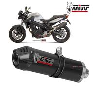 Auspuff exhaust MIVV Oval Carbon Carbon-endkappe kat BMW F 800 R GT 2009 > 2020