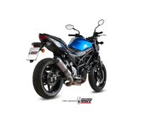 Auspuff exhaust MIVV Oval Titan Mit Carbon-endkappe Suzuki Sv 650 2016 > 2023