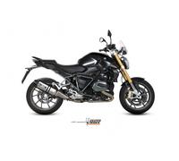 MIVV Speed Edge Auspuff silber B.026.LRX für BMW R 1200 R/RS Endschalldämpfer silber Edelstahl