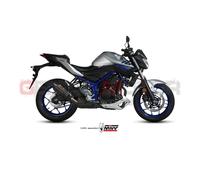 Auspuff exhaust MIVV Suono Schwarz Edelstahl fur Yamaha Mt-03 2016 > 2023