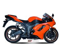 Auspuff exhaust MIVV Suono Schwarz Edelstahl U fur Kawasaki Zx-6 R 2007 > 2008