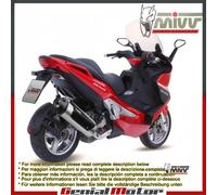 Auspuff exhaust MIVV Urban Edelstahl fur Gilera Nexus 500 2004 > 2012