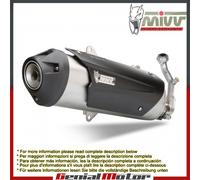 Auspuff exhaust MIVV Urban Edelstahl fur Piaggio X-Evo 400 2007 > 2013