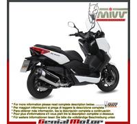 Auspuff exhaust MIVV Urban Edelstahl fur Yamaha X-Max 400 2013 > 2016