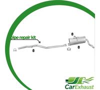 Auspuff für CITROEN BERLINGO / PEUGEOT PARTNER 1.9 D 2001-2002 Schalldämpfer