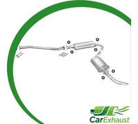 Auspuff für CITROEN JUMPER 1.9 TD 2.5 D TD 2.5 TDi für ohne Kat.