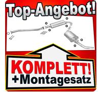 Auspuff für CITROEN JUMPER 1.9 TD 2.5 D TD 2.5 TDi für ohne KAT Auspuffanlage