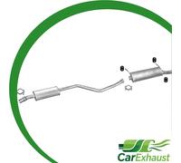 Auspuff für CITROEN XSARA 1.9 TD 2.0 HDI Fließheck Coupe 97-00 Schalldämpfer