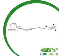 Auspuff für CITROEN XSARA PICASSO 1.6i 95, 101, 110PS 2000-2011 Schalldämpfer