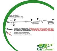 Auspuff für FORD FOCUS MK1 1.8 TDDi TDCi Fließheck +Rohr Auspuffanlage