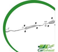 Auspuff für OPEL ASTRA G 1.6 16V Kombi 10.2000-09.2003 Schalldämpfer