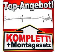 Auspuff für OPEL CORSA C 1.0 12V Schrägheck 2000-2006 +Rohr Vorne Auspuffanlage