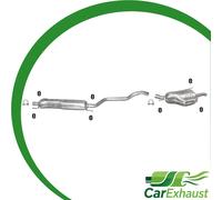 Auspuff für OPEL ZAFIRA A 2.0 2.2 DTi 101/125PS 2003-2005 Schalldämpfer