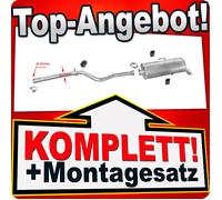 Auspuff für PEUGEOT 106 1.0 1.1 1.5 D ROHR=Ø42mm 1991-2004 Auspuffanlage