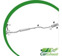 Auspuff für PEUGEOT 106 1.5 D 58PS ohne Kat. 07.1994-2004 Schalldämpfer