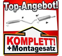 Auspuff für PEUGEOT 307 CC 2.0 136PS Cabrio Coupe 2003-2005 Auspuffanlage