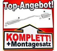 Auspuff für PEUGEOT 406 2.0 Coupe Stufenheck 1995-1999 Auspuffanlage
