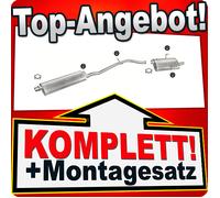 Auspuff für PEUGEOT 406 2.0 Coupe Stufenheck 1999-2000 mit E-PRÜFZ Auspuffanlage