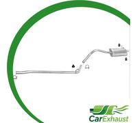 Auspuff für RENAULT KANGOO I 1.2 Motorcode: D7F720, D7F722, D7F726