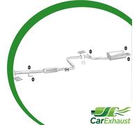 Auspuff für ROVER 600 620 / HONDA ACCORD 2.0 2.2 96-99 Limousine Schalldämpfer