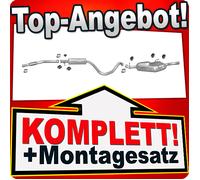Auspuff für SAAB 900 II 9-3 I 2.0 T Turbo +Rohr Vorne Auspuffanlage