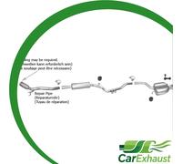 Auspuff für VW PASSAT B6 & CC 2.0 TDI 140PS Limousine Variant Coupe +Rohr