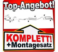 Auspuff für VW SHARAN I 1.9 TDI 90PS 2000-2010 +Rohr Auspuffanlage