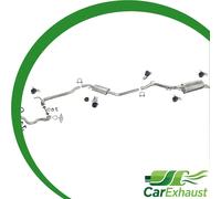 Auspuff für VW T4 1.9 2.4 2.5 D TD TDI LWB 96-03 +ReparaturRohr +Rohr