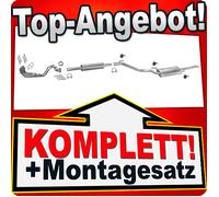 Auspuff für VW VENTO 1.6 75PS 10.1994-04.1998 +Rohr Vorne Auspuffanlage
